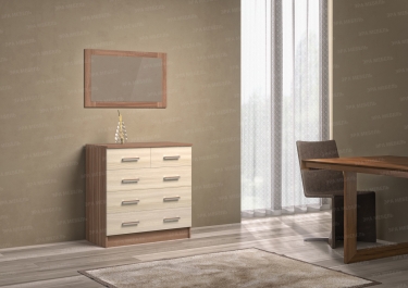 Комод К800-3/2 МАГ-РИВЕР Дуб вотан/Белый