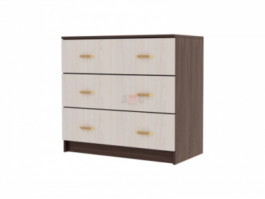 Комод с 3-мя ящиками МАГ-РИВЕР Анкор темный/Анкор светлый
