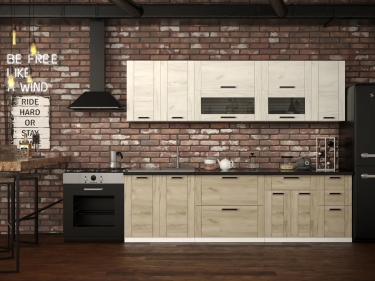 Кухня МАГ-РИВЕР Диана 4-У Дуб крафт серый/Дуб крафт белый