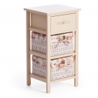 Тумба с 2 корзинами и ящиком Tetchair Secret De Maison FANTASIE 3 mod. 4326 Слоновая кость