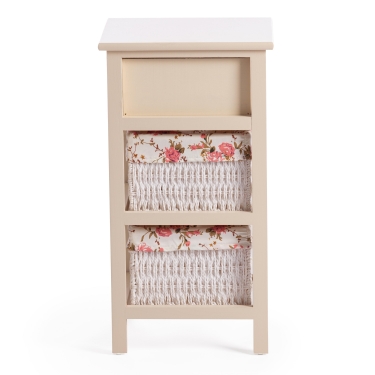 Тумба с 2 корзинами и ящиком Tetchair Secret De Maison FANTASIE 3 mod. 4326 Слоновая кость