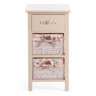 Тумба с 2 корзинами и ящиком Tetchair Secret De Maison FANTASIE 3 mod. 4326 Слоновая кость