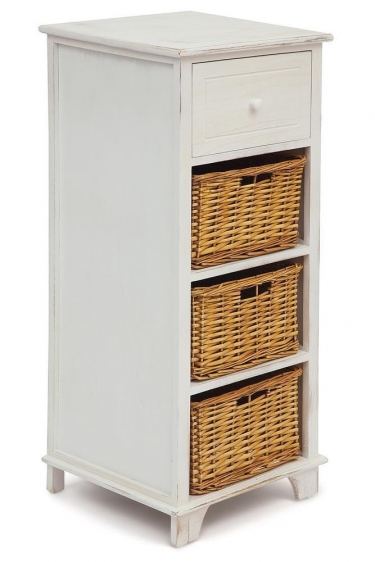 Тумба с 3 корзинами и ящиком Tetchair Secret De Maison OISELET 4 mod. HX16-009 NS Слоновая кость