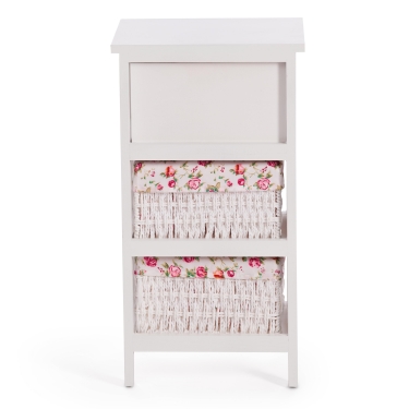 Тумба с 2 корзинами и ящиком Tetchair Secret De Maison FANTASIE 3 mod. 4326 Белый