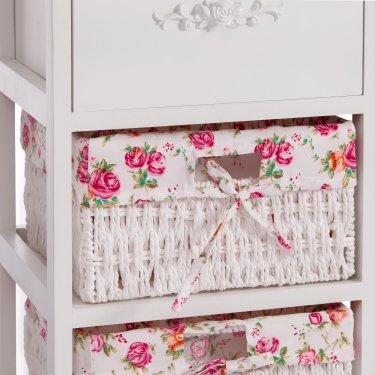 Тумба с 2 корзинами и ящиком Tetchair Secret De Maison FANTASIE 3 mod. 4326 Белый