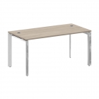 Стол рабочий руководителя на П-образном м/к Рива ONIX DIRECT LUX M-O.MP-SRR-4.8 Тиквуд светлый