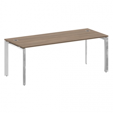 Стол рабочий руководителя на П-образном м/к Рива ONIX DIRECT LUX M-O.MP-SRR-6.8 Тиквуд темный