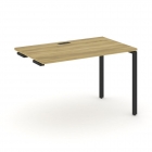 Стол приставка к опорным тумбам/шкафам Рива CONCEPT CN.OSPR-002 Дуб Винченцо Черный