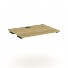 Стол-приставка к двум опорным тумбам/шкафам Рива CONCEPT CN.OSPR-005 Дуб Винченцо Черный