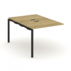 Двойной наборный элемент рабочей станции Рива CONCEPT CN.DNRS-001 Дуб Винченцо Черный