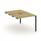 Двойной стол-приставка к опорным тумбам/шкафам Рива CONCEPT CN.DSPR-001 Дуб Винченцо Черный