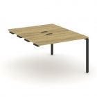 Двойной стол-приставка к опорным тумбам/шкафам Рива CONCEPT CN.DSPR-002 Дуб Винченцо Антрацит