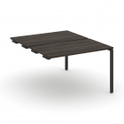 Двойной стол-приставка к опорным тумбам/шкафам Рива CONCEPT CN.DSPR-002 Дуб Мали Антрацит