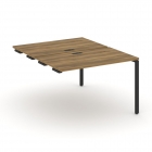 Двойной стол-приставка к опорным тумбам/шкафам Рива CONCEPT CN.DSPR-002 Сандал Янтарный Антрацит