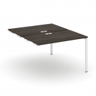 Двойной стол-приставка к опорным тумбам/шкафам Рива CONCEPT CN.DSPR-002 Дуб Мали Белый