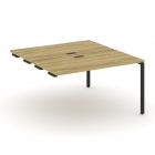 Двойной стол-приставка к опорным тумбам/шкафам Рива CONCEPT CN.DSPR-003 Дуб Винченцо Черный