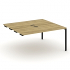 Двойной стол-приставка к опорным тумбам/шкафам Рива CONCEPT CN.DSPR-004 Дуб Винченцо Антрацит