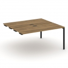 Двойной стол-приставка к опорным тумбам/шкафам Рива CONCEPT CN.DSPR-004 Сандал Янтарный Антрацит