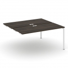 Двойной стол-приставка к опорным тумбам/шкафам Рива CONCEPT CN.DSPR-004 Дуб Мали Белый