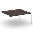 Двойной стол-приставка к опорным тумбам/шкафам Рива CONCEPT CN.DSPR-004 Дуб Мали Черный