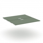 Двойной стол-приставка к двум опорным тумбам/шкафам Рива CONCEPT CN.DSPR-008 Кобо Белый