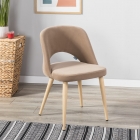 Кресло R-home Lars Diag beige/нат.дуб