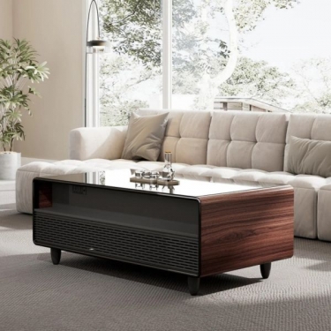 Умный кофейный столик с холодильником Eureka EUREKA TB135, Walnut+Black