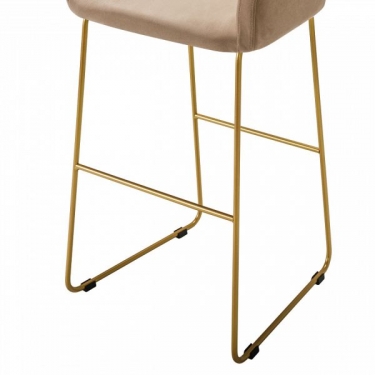 Кресло Бар R-home Oscar Б Diag beige/Линк золото