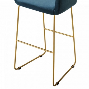 Кресло Бар R-home Oscar Б Diag blue/Линк золото