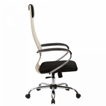 Кресло руководителя BRABIX BRABIX PREMIUM Ultimate EX-800 хром Черное/бежевое