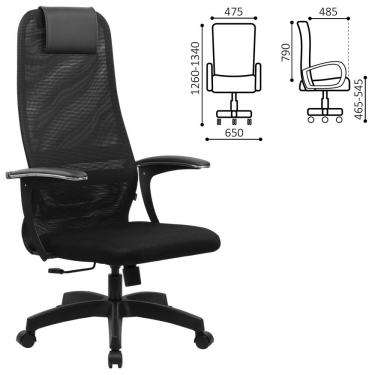 Кресло руководителя BRABIX BRABIX PREMIUM Ultimate EX-801 Черный