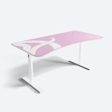 Стол для компьютера Arozzi Arozzi Arena Gaming Desk - White-Pink