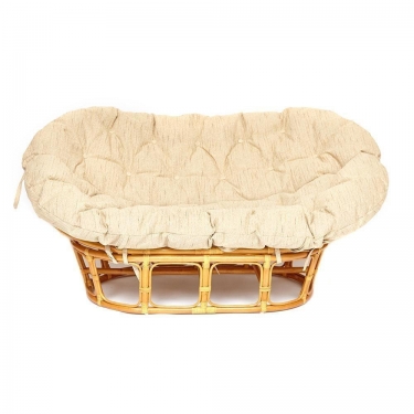 Кресло Tetchair MAMASAN/МАМАСАН 23/02 W /с подушкой/ подушка 182х119 см, 169х102х80 см, Honey мед, ткань, Старт