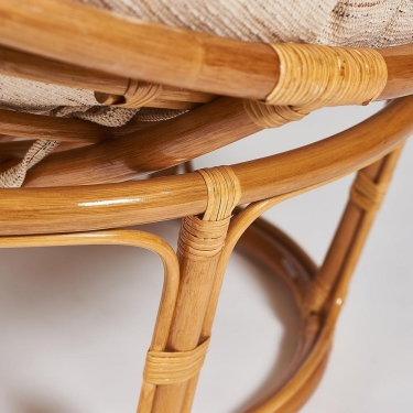 Кресло Tetchair PAPASAN 23/01 W /с подушкой/ диаметр подушки 129 см, 115х101х104 см, Honey мед, ткань Старт