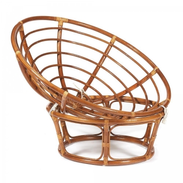 Кресло Tetchair PAPASAN 23/01 W /с подушкой/ диаметр подушки 129 см, 115х101х104 см, Pecan орех, ткань Старт