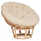 Кресло Tetchair PAPASAN ECO/ПАПАСАН ЭКО P115-1/SP STD /c подушкой, ремешками/ диаметр подушки 129 см, 115x101x92 см, Natural натуральный, ткань Старт