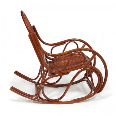 Кресло-качалка Tetchair VIENNA разборная / без подушки / ротанг top quality, 58x133x102 см, Pecan орех