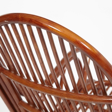 Кресло-качалка Tetchair VIENNA разборная / без подушки / ротанг top quality, 58x133x102 см, Pecan орех