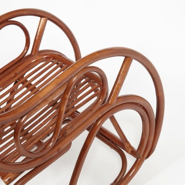 Кресло-качалка Tetchair VIENNA разборная / без подушки / ротанг top quality, 58x133x102 см, Pecan орех
