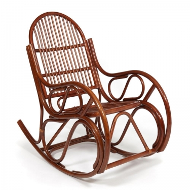 Кресло-качалка Tetchair VIENNA разборная / без подушки / ротанг top quality, 58x133x102 см, Pecan орех