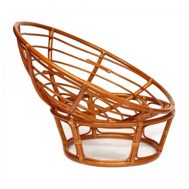 Кресло Tetchair PAPASAN 23/01 W /с подушкой/ диаметр подушки 125 см, 115х101х104 см, Cognac коньяк, ткань Коричневый, 3М7-147