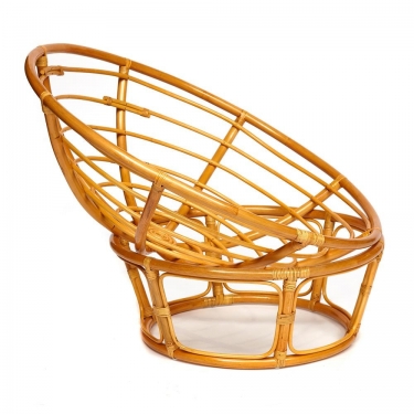 Кресло Tetchair PAPASAN 23/01 W /с подушкой/ диаметр подушки 125 см, 115х101х104 см, Honey мед, ткань Коричневый, 3М7-147