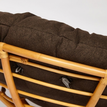 Кресло Tetchair PAPASAN 23/01 W /с подушкой/ диаметр подушки 125 см, 115х101х104 см, Honey мед, ткань Коричневый, 3М7-147