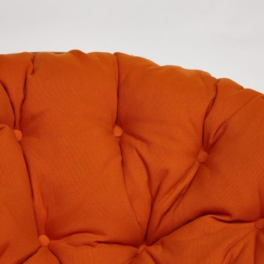 Кресло Tetchair PAPASAN 23/01 W /с подушкой/ диаметр подушки 122 см, 115х101х104 см, Cognac коньяк, ткань Оранжевый, С 23