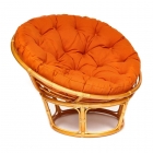 Кресло Tetchair PAPASAN 23/01 W /с подушкой/ диаметр подушки 122 см, 115х101х104 см, Honey мед, ткань Оранжевый, С 23