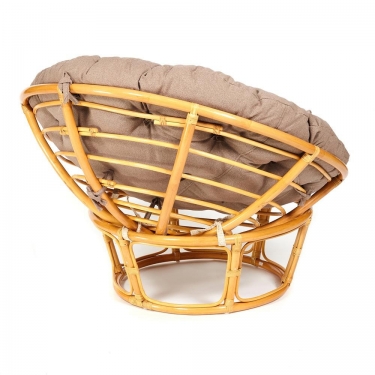 Кресло Tetchair PAPASAN 23/01 W /с подушкой/ 115х101х104 см, Honey мед, экошерсть Коричневый, 1811-5