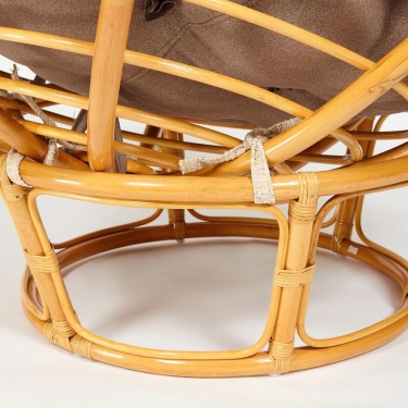 Кресло Tetchair PAPASAN 23/01 W /с подушкой/ 115х101х104 см, Honey мед, экошерсть Коричневый, 1811-5