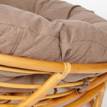 Кресло Tetchair PAPASAN 23/01 W /с подушкой/ 115х101х104 см, Honey мед, экошерсть Коричневый, 1811-5