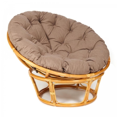 Кресло Tetchair PAPASAN 23/01 W /с подушкой/ 115х101х104 см, Honey мед, экошерсть Коричневый, 1811-5