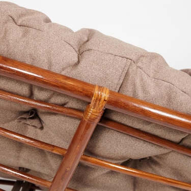 Кресло Tetchair PAPASAN 23/01 W /с подушкой/ 115х101х104 см, Pecan орех, экошерсть Коричневый, 1811-5